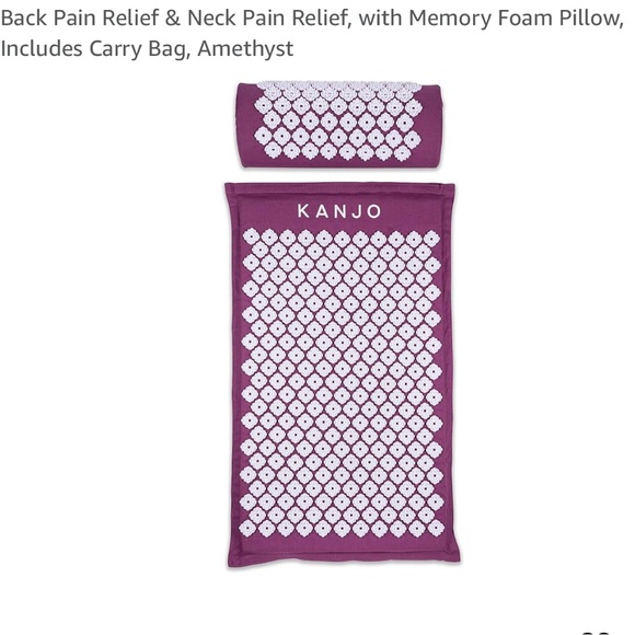 Kanjo Other - KANJO MEMORY FOAM ACUPRESSURE MAT PILLOW SET Back/Neck Relief, IN BAG